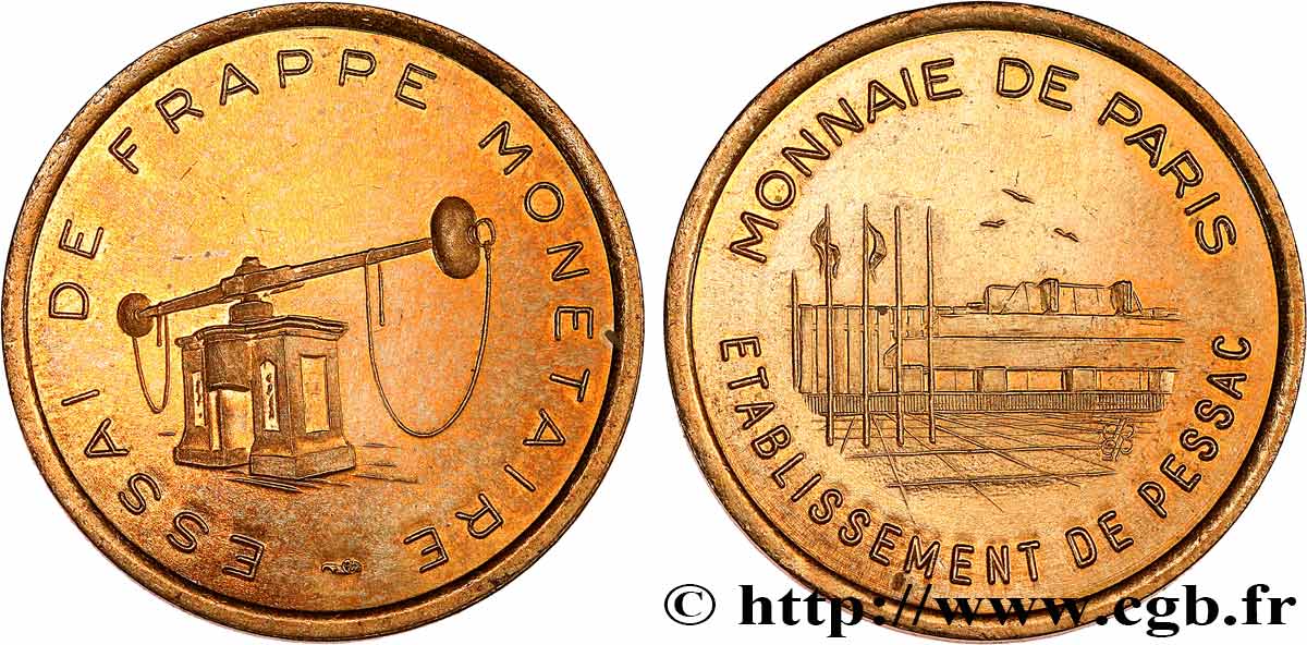 BANQUE CENTRALE EUROPEENNE Essai de frappe monétaire dit de “Pessac” n.d. SPL