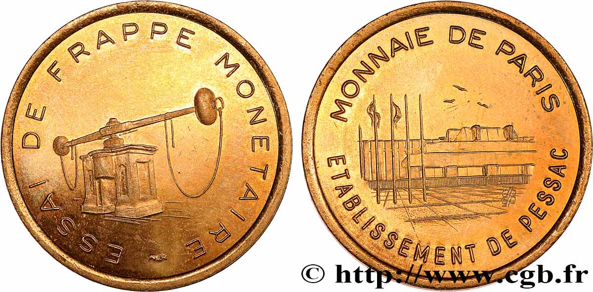 EUROPEAN CENTRAL BANK Essai de frappe monétaire dit de “Pessac” n.d. MS