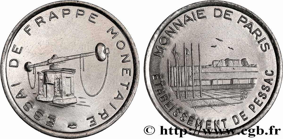 BANQUE CENTRALE EUROPEENNE Essai de frappe monétaire dit de “Pessac” n.d. SPL