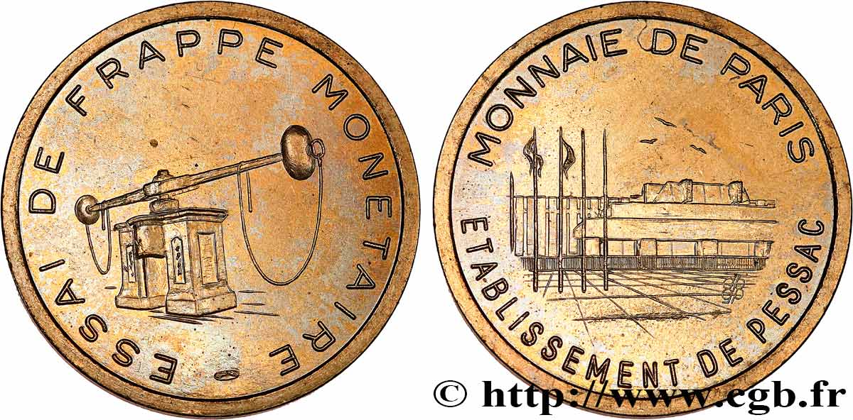 BANQUE CENTRALE EUROPEENNE Essai de frappe monétaire dit de “Pessac” n.d. SPL