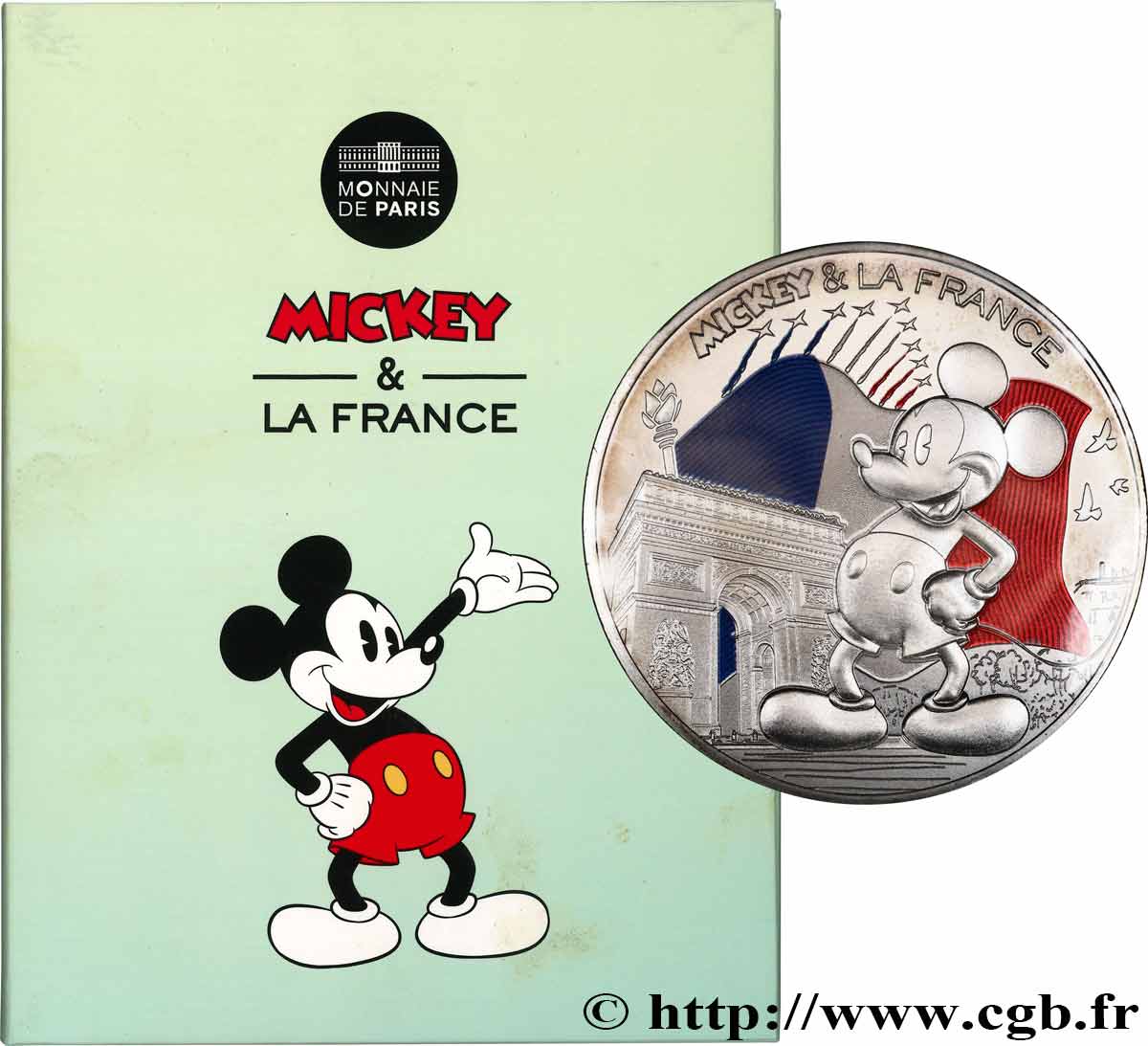 FRANCE 50 Euro MICKEY ET LA FRANCE - CHAMPS-ELYSEES 2018 FDC