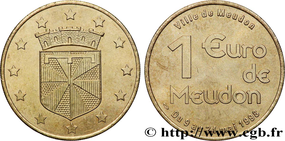 FRANCE 1 Euro de Meudon 1998 SPL