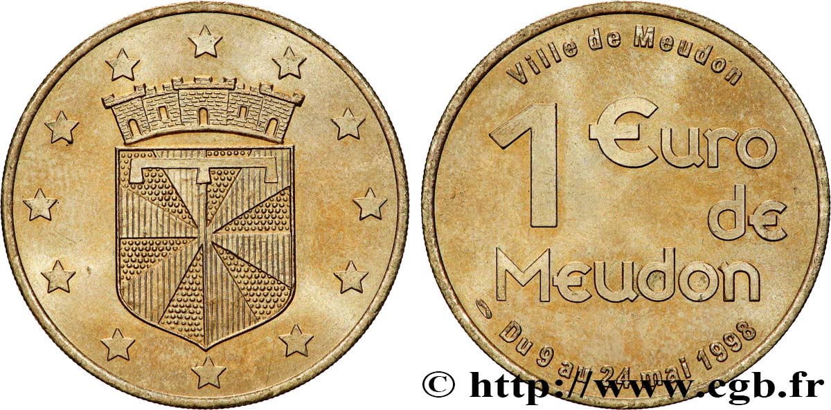 FRANCIA 1 Euro de Meudon 1998 SC