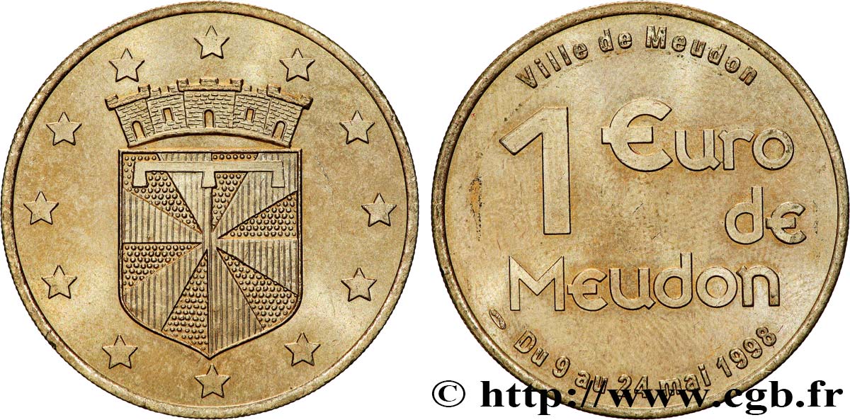 FRANCE 1 Euro de Meudon 1998 SPL