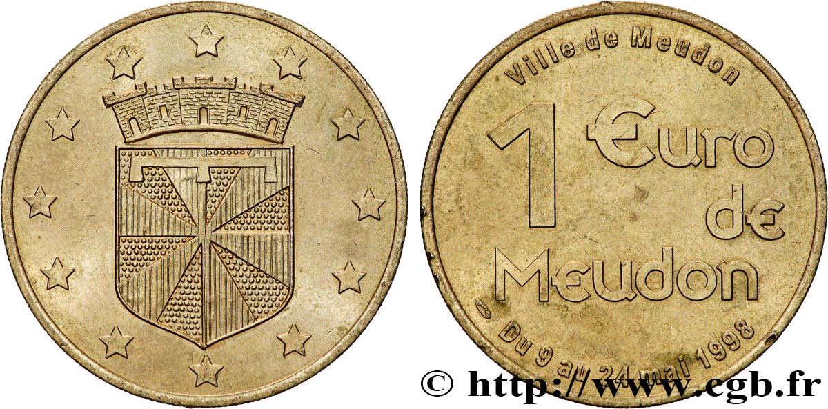 FRANCIA 1 Euro de Meudon 1998 SC