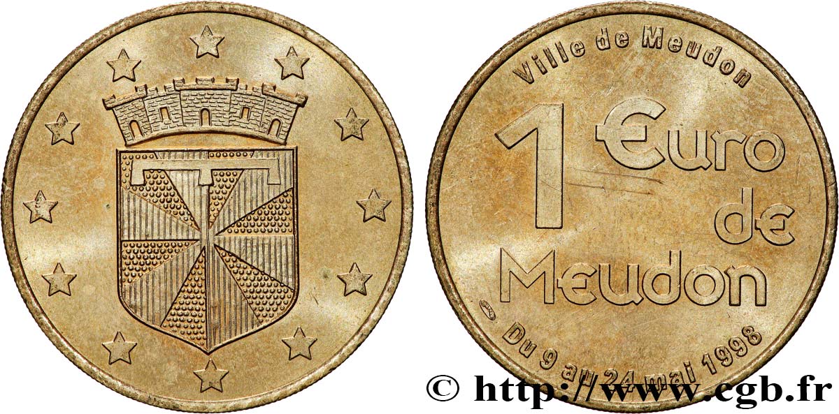 FRANCE 1 Euro de Meudon 1998 SPL