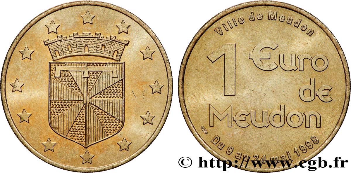 FRANCIA 1 Euro de Meudon 1998 SC
