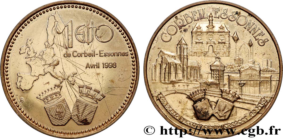 FRANCE 1 Ecu de Corbeil Essonnes (avril 1998) 1998 AU