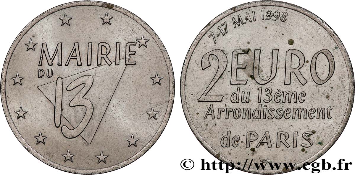 FRANCE 2 Euro de Paris - Mairie du 13e (7 - 17 mai 1998) 1998 SUP