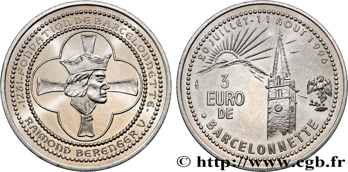 Une pièce de 1.000 euros émise par la France