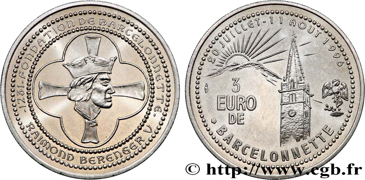 FRANCE 3 Euro de Barcelonnette (20 juillet - 11 août 1996) 1996 MS