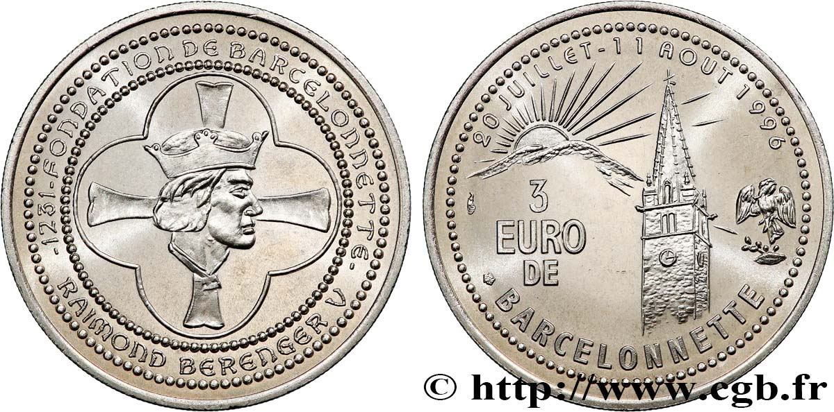FRANCE 3 Euro de Barcelonnette (20 juillet - 11 août 1996) 1996 SPL