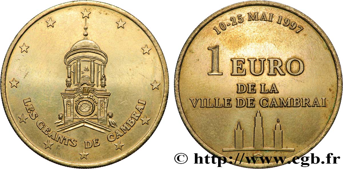 FRANCIA 1 Euro de Cambrai (10 - 25 mai 1997) 1997 SPL+