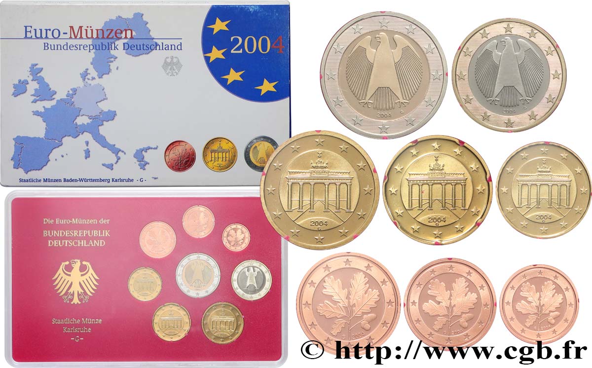 GERMANIA COFFRET Euro BELLE ÉPREUVE  2004 BE