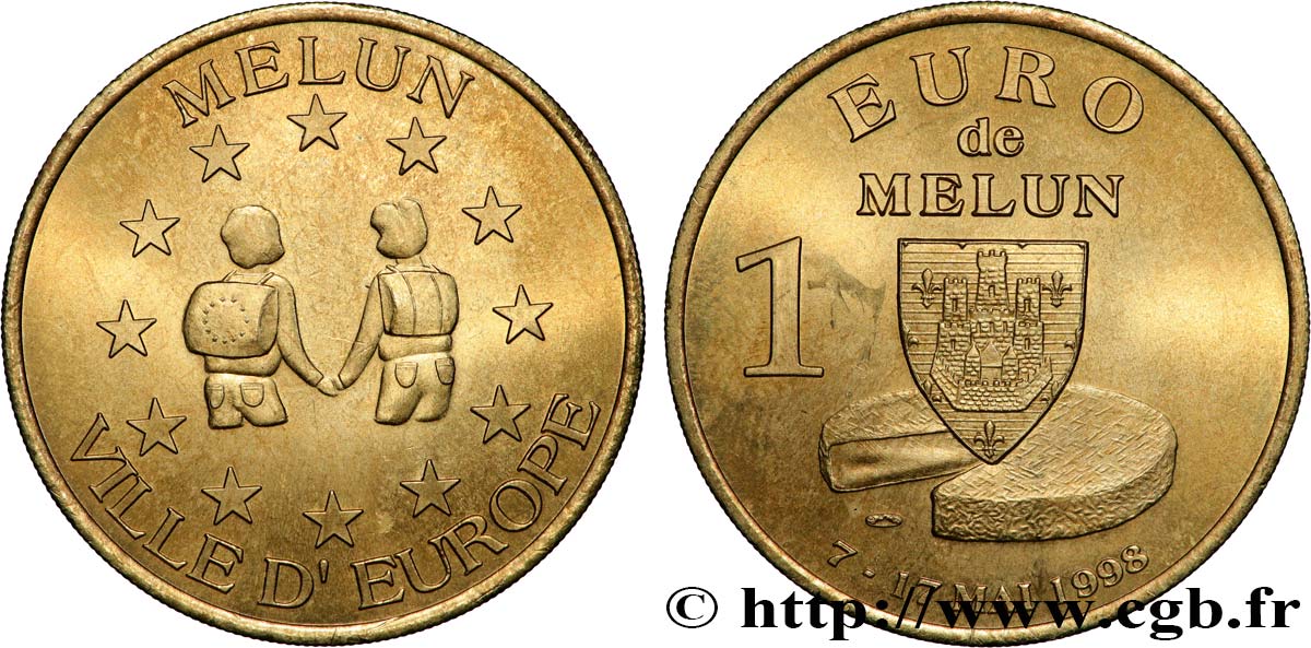 FRANCIA 1 Euro de Melun (7 - 17 mai 1998) 1998 SPL