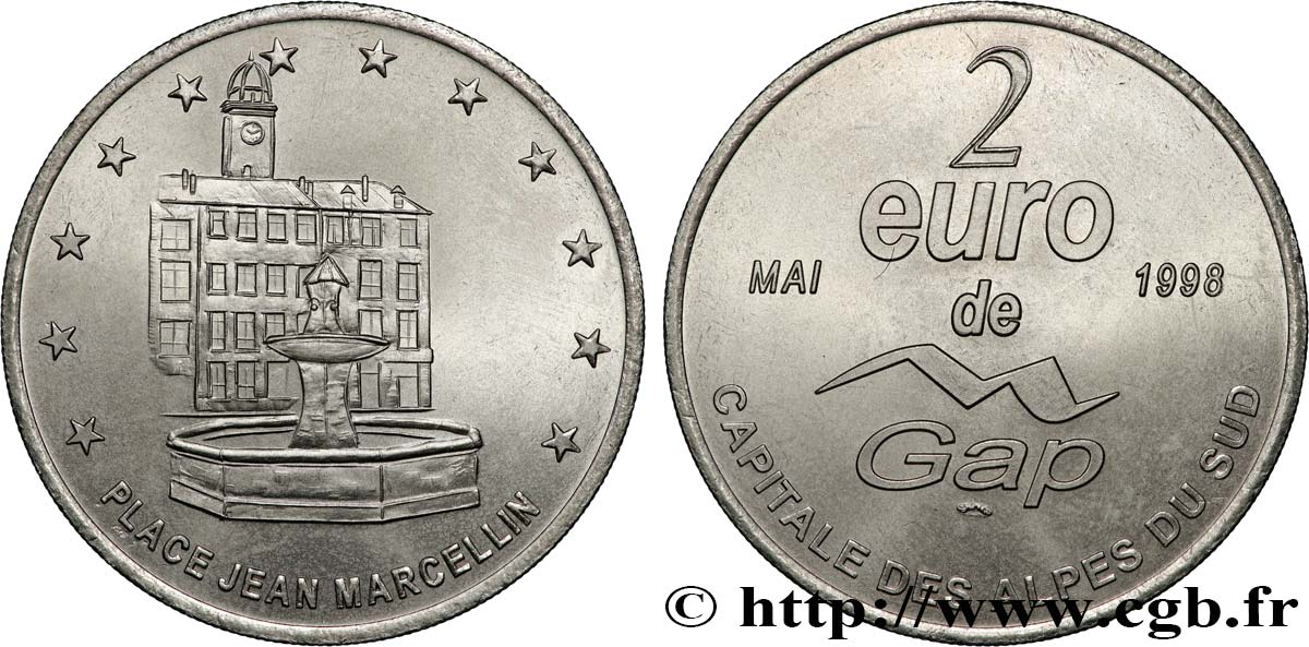 FRANCIA 2 Euro de Gap  1998 SC