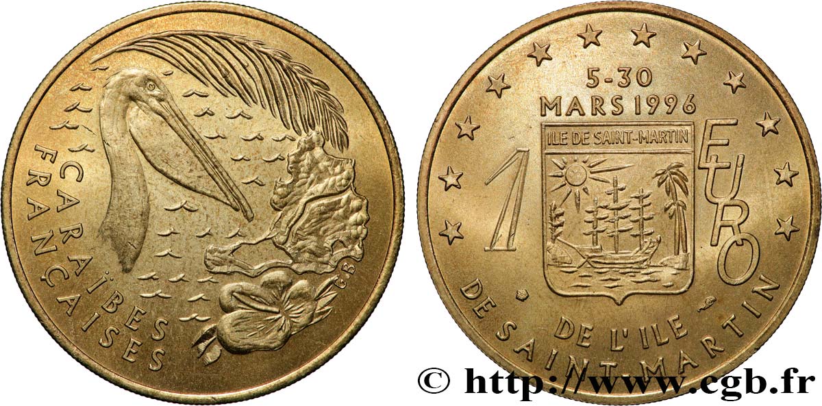 FRANCE 1 Euro de L’Ile de Saint-Martin (5 - 30 mars 1996) 1996 SPL
