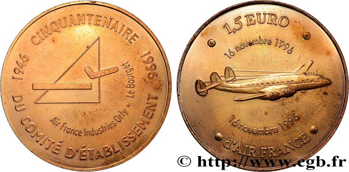 FRANCE 1,5 Euro d’Air France 1996 SPL