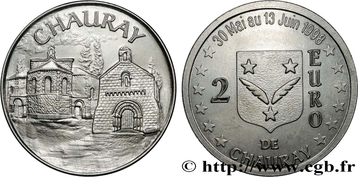 FRANCIA 2 Euro de Chauray (30 mai - 13 juin 1998) 1998 MS