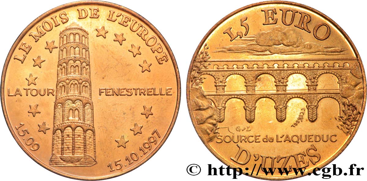 FRANCIA 1,5 Euro d’Uzes (15 septembre - 15 octobre 1997) 1997 SC