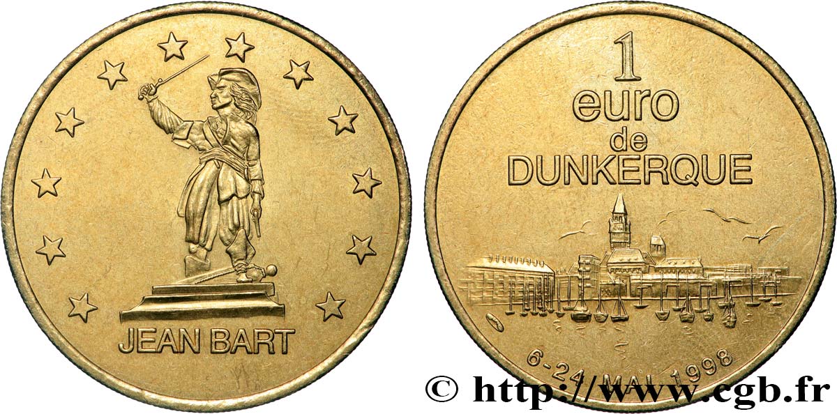 FRANKREICH 1 Euro de Dunkerque (6 - 24 mai 1998) 1998