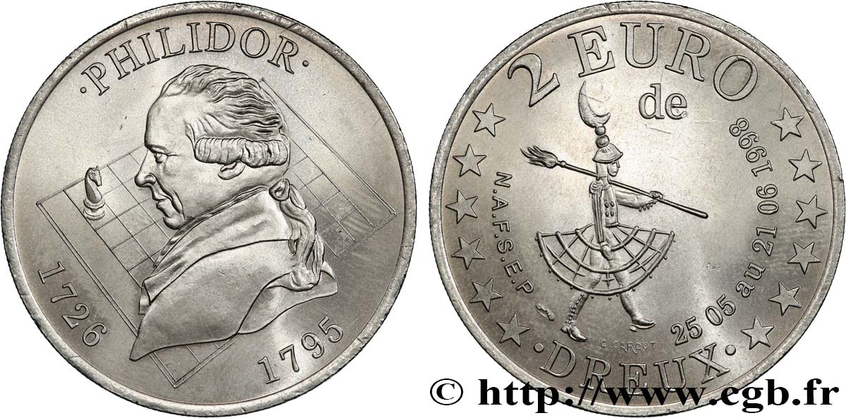 FRANCE 2 Euro de Dreux (25 mai - 21 juin 1998) 1998 MS