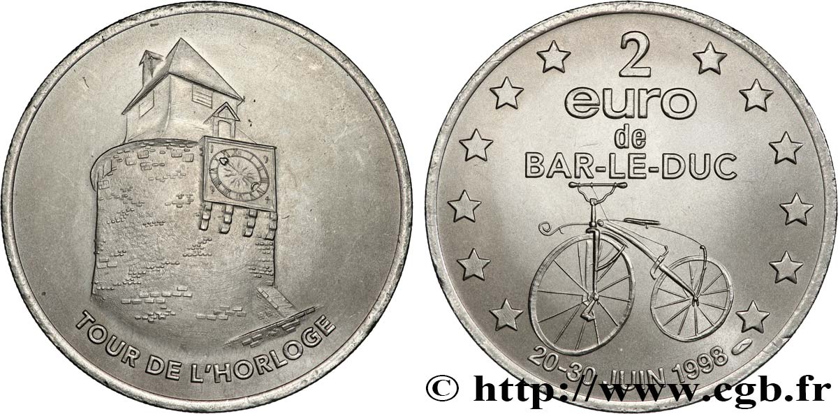 FRANCIA 2 Euro de Bar-le-Duc (20 - 30 juin 1998) 1998 SC