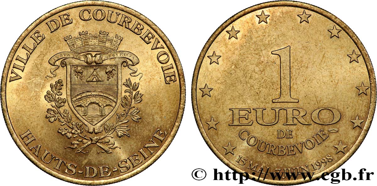 FRANCIA 1 Euro de Courbevoie (15 mai - 7 juin 1998) 1998 SPL