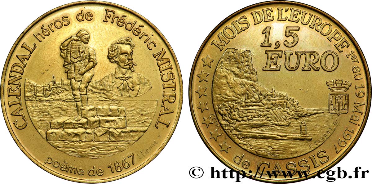 FRANKREICH 1,5 Euro de Cassis (1 - 19 mai 1997) 1997