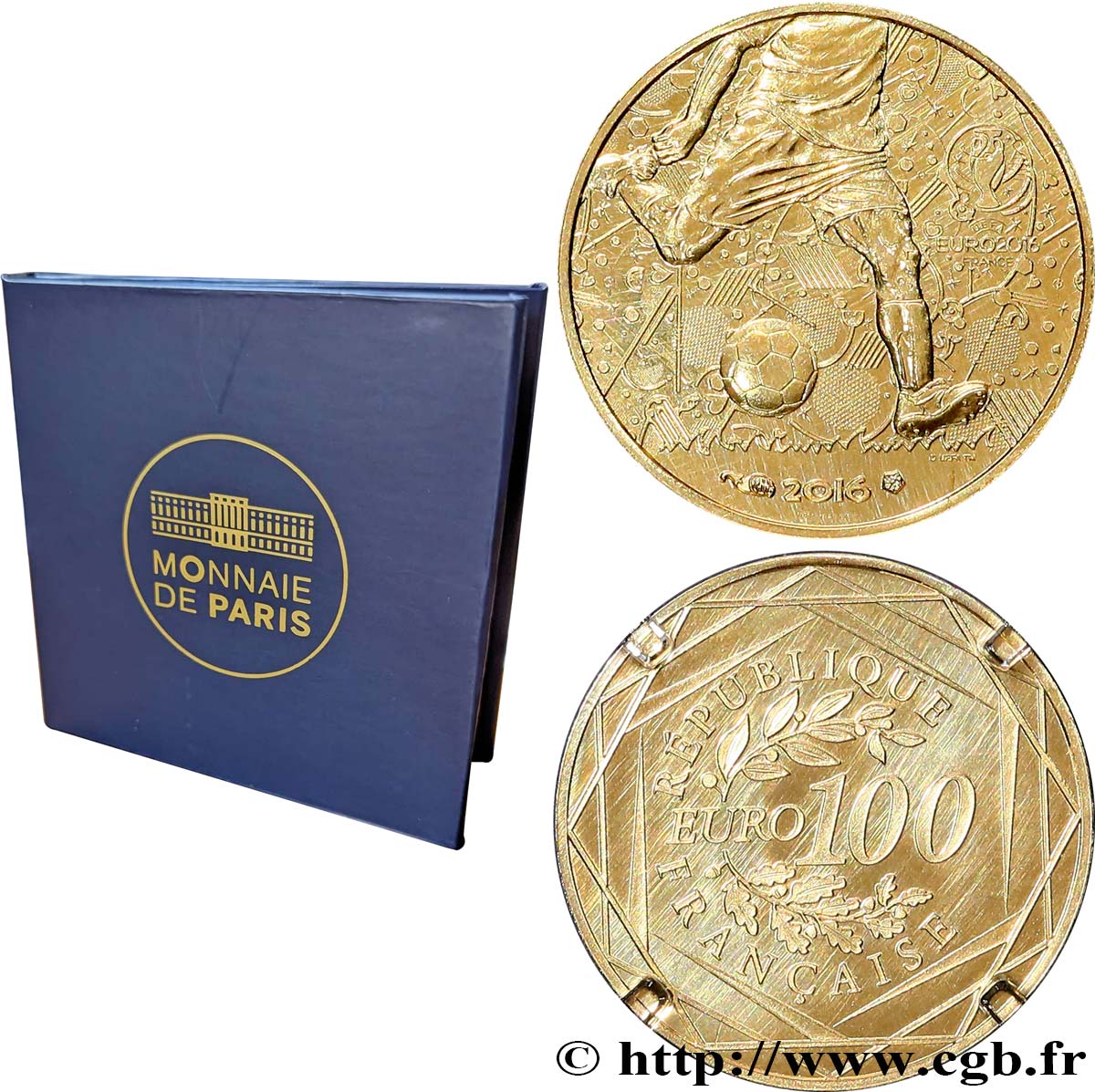 FRANCIA 100 Euro UEFA 2016 2016 FDC