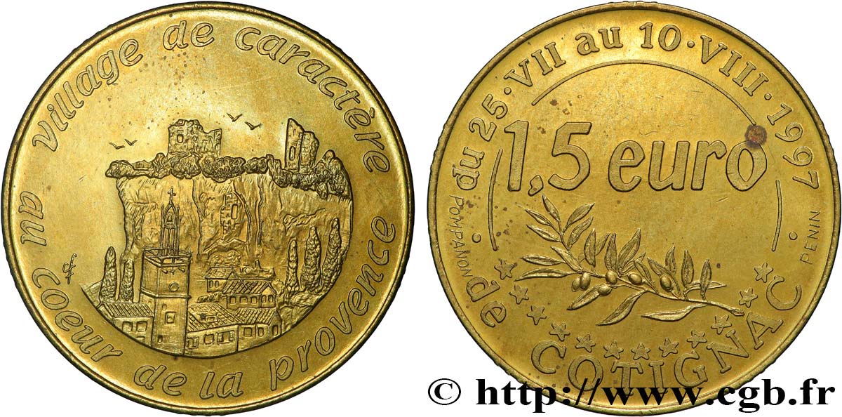 FRANCE 1,5 Euro de Cotignac (25 juillet - 10 août 1997) 1997 SPL