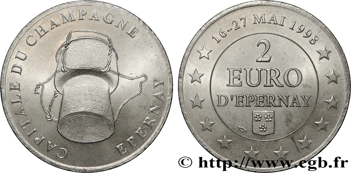 FRANKREICH 2 Euro d’Epernay (16 -27 mai 1998) 1998