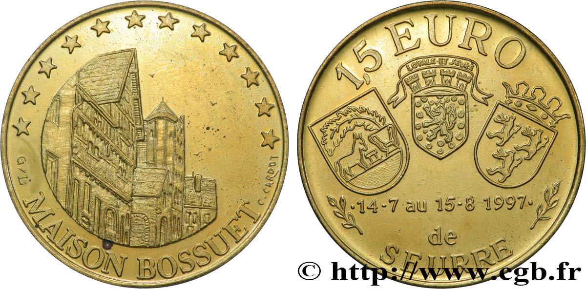 FRANKREICH 1,5 Euro de Seurre (14 juillet - 15 août 1997) 1997