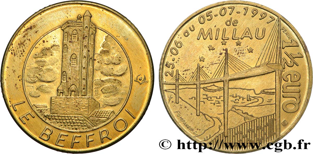 FRANKREICH 1 Euro 1/2 de Millau (25 juin - 5 juillet 1997) 1997