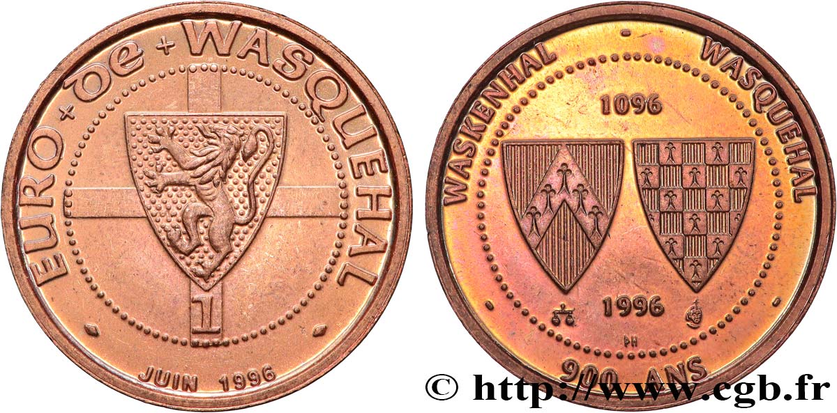 FRANKREICH 1 Euro de Wasquehal 1996