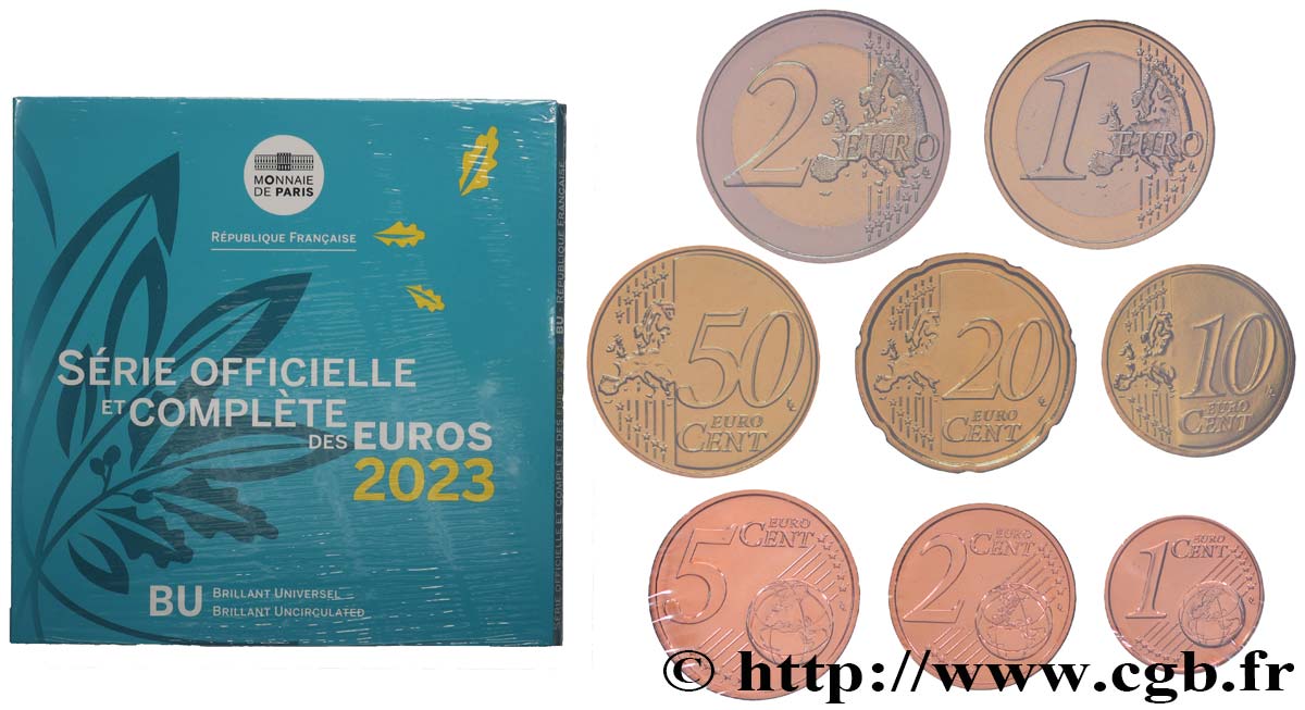 FRANCE SÉRIE Euro BRILLANT UNIVERSEL 2023 BU