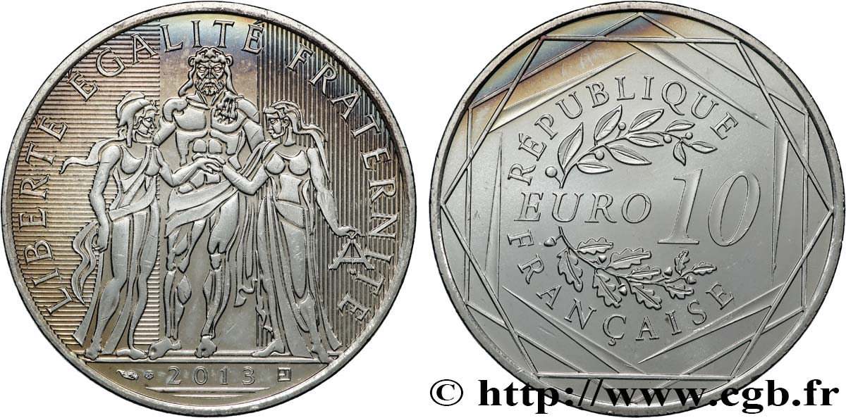 FRANCIA 10 Euro HERCULE 2013 MS