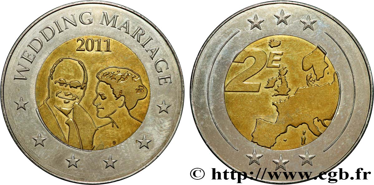 MONACO 2 Euro fantaisie 1997 AU