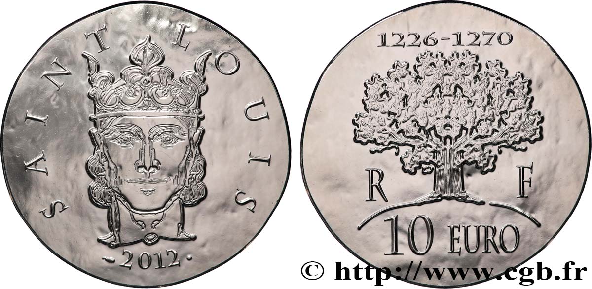 FRANCE 10 Euro SAINT LOUIS 2012 FDC