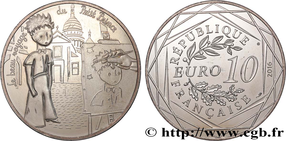 FRANKREICH 10 Euro LE PETIT PRINCE - ET LES PEINTRES 2016
