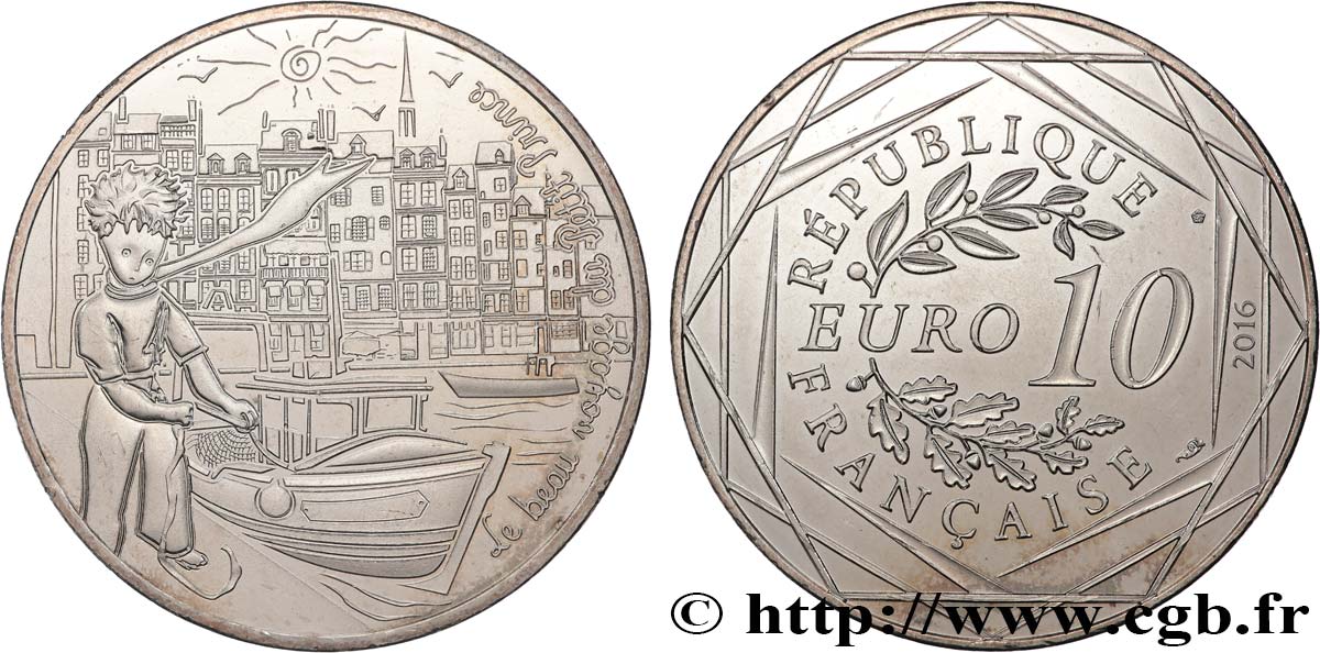 FRANCE 10 Euro LE PETIT PRINCE REVIENT DE LA PÊCHE  2016 SPL