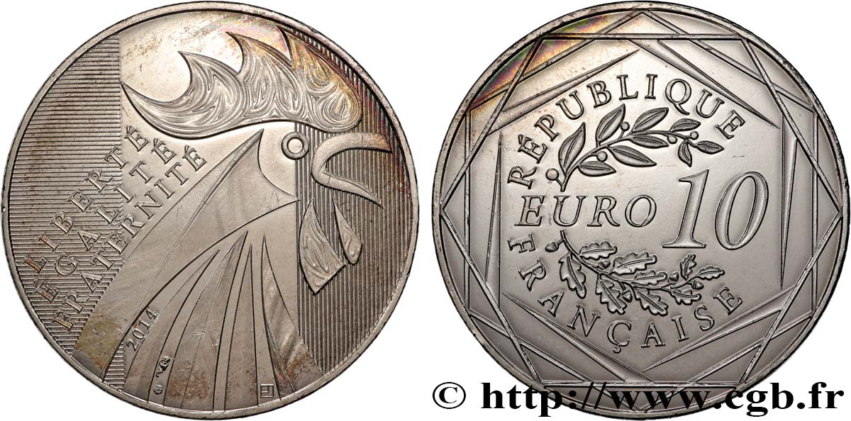 FRANCE 10 Euro COQ 2014 SPL