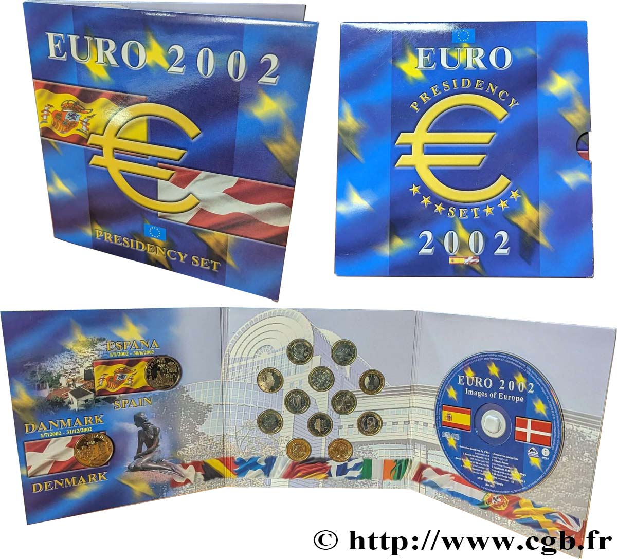 EUROPEAN CENTRAL BANK Coffret 12 x 1 Euro  1999-2002 MS