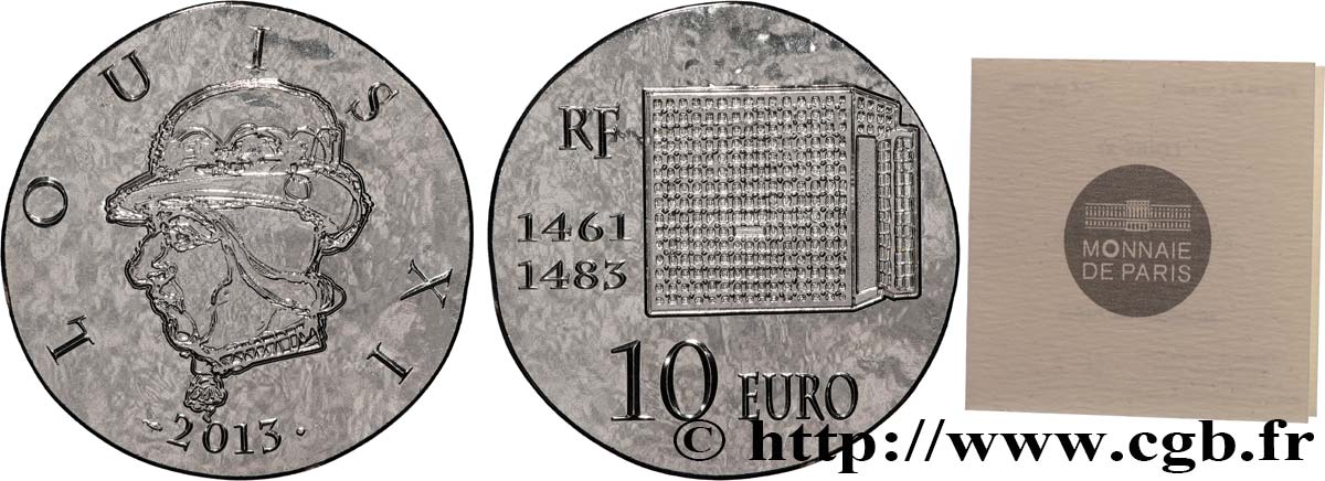 FRANCE 10 Euro LOUIS XI 2013 FDC