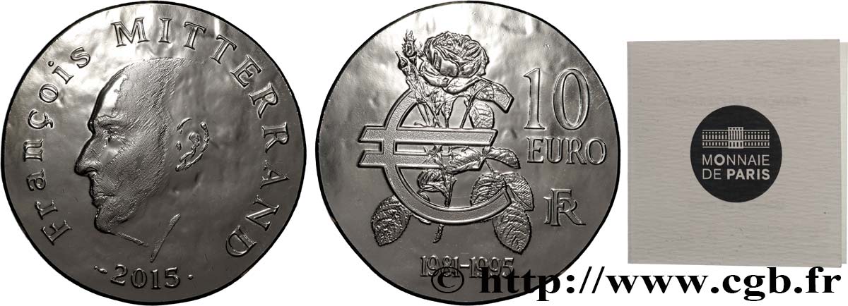 FRANCE 10 Euro FRANÇOIS MITTERRAND 2015 FDC