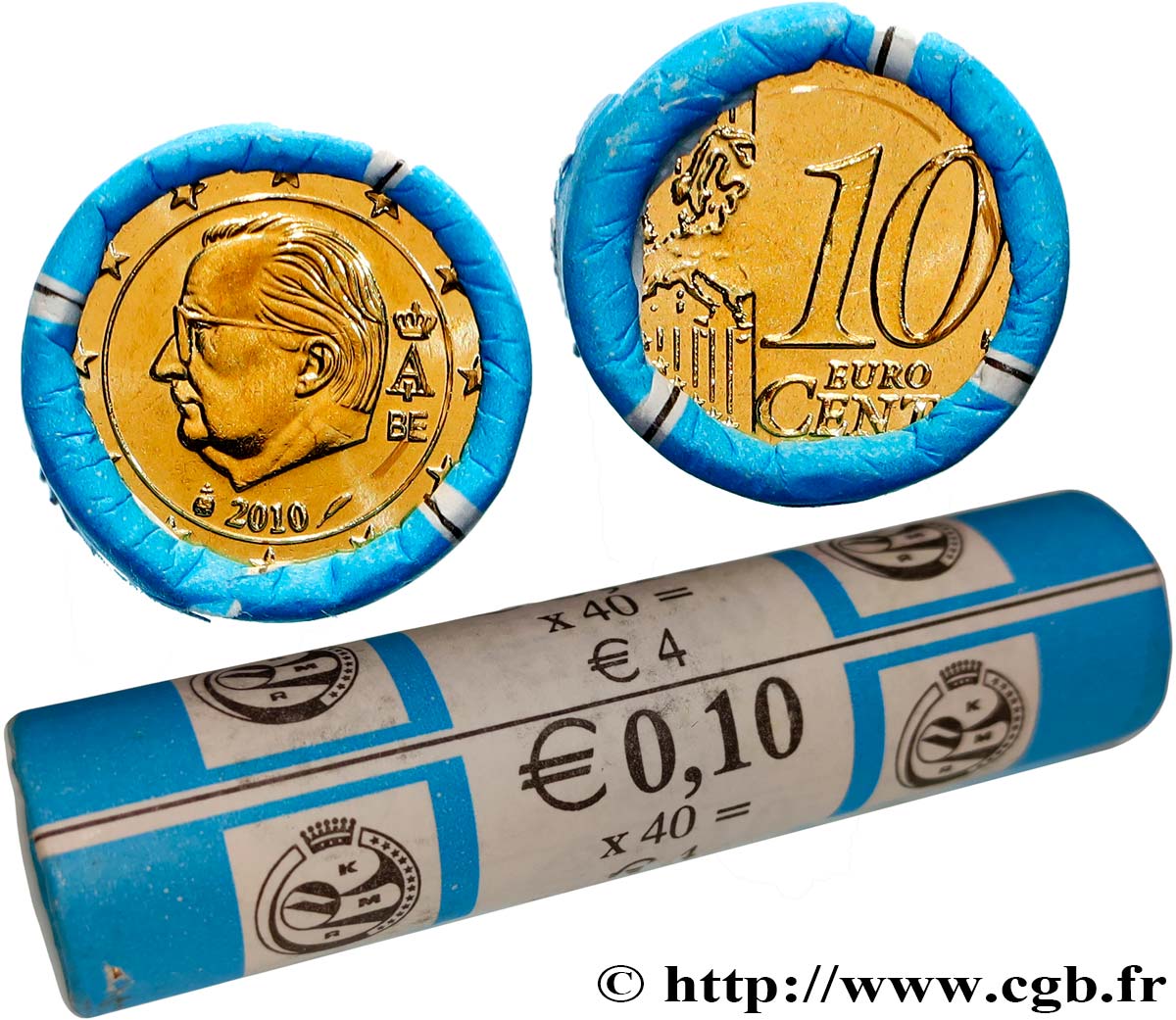 BELGIUM Rouleau 40 x 10 Cent ALBERT II 2010 MS