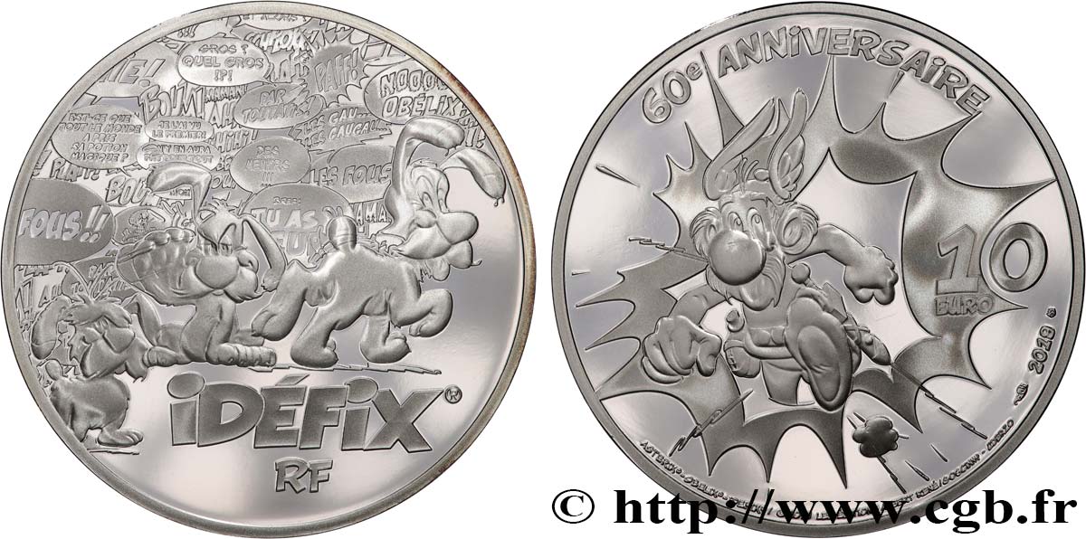 FRANCE Belle Épreuve 10 Euro IDÉFIX 2019 Proof set