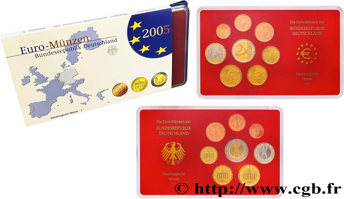 GERMANY COFFRET Euro BELLE ÉPREUVE  2005 Proof set