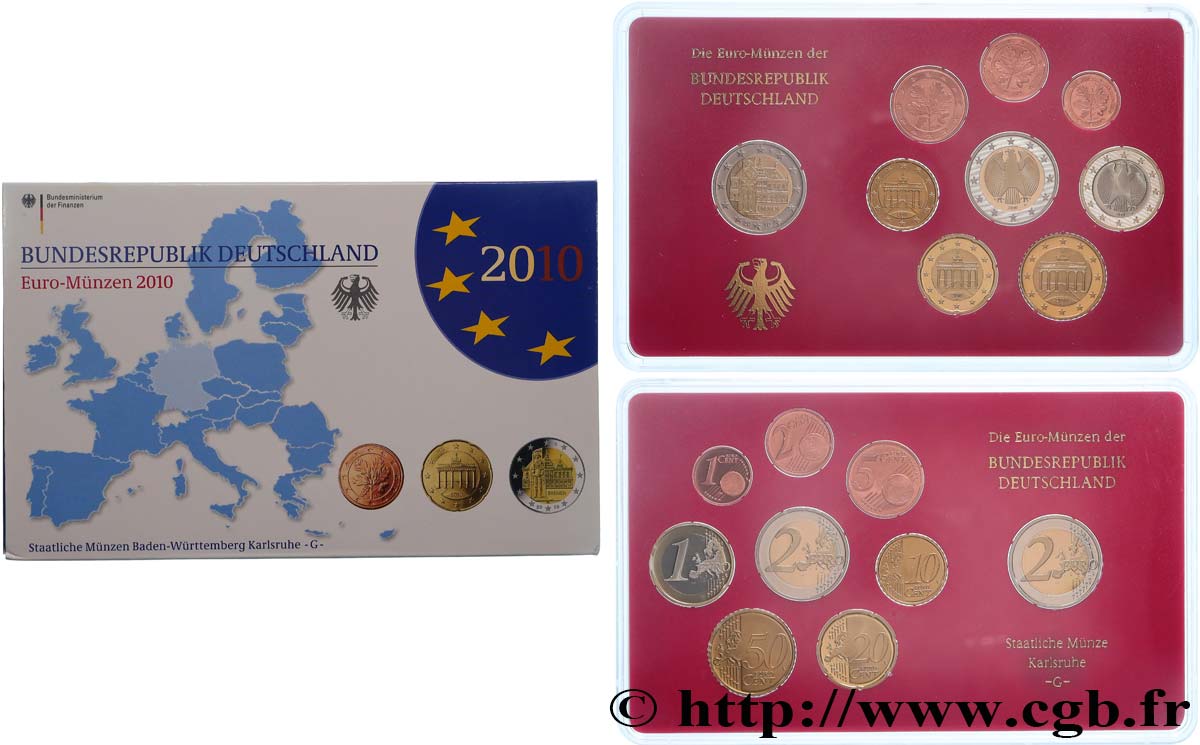 GERMANY COFFRET Euro BELLE ÉPREUVE  2010 Proof set