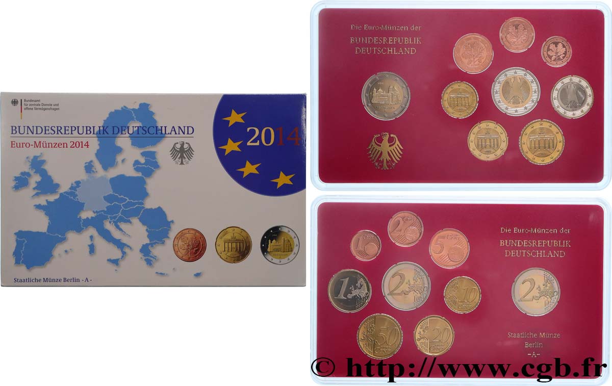 GERMANIA COFFRET Euro BELLE ÉPREUVE  2014 BE